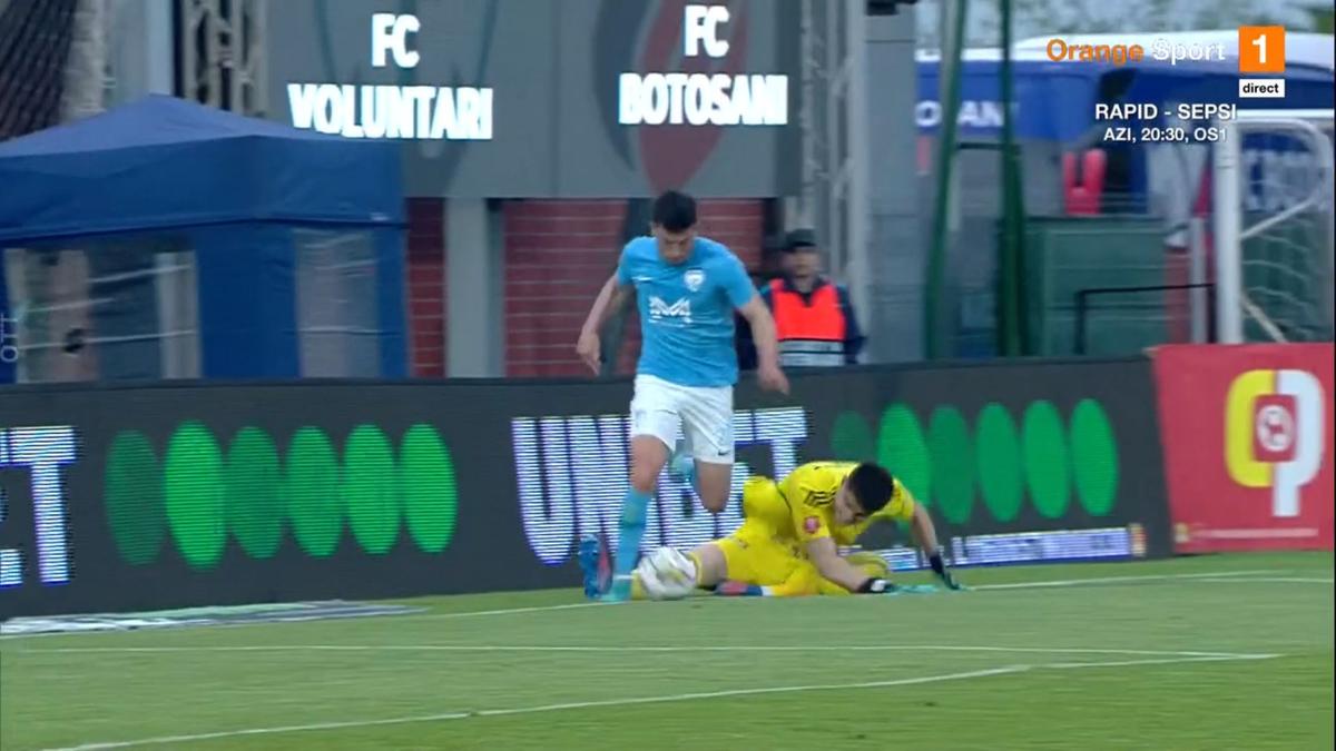 FOTO Ducan, eroare în fața lui Ricardinho în Voluntari - Botoșani 12.05.2023