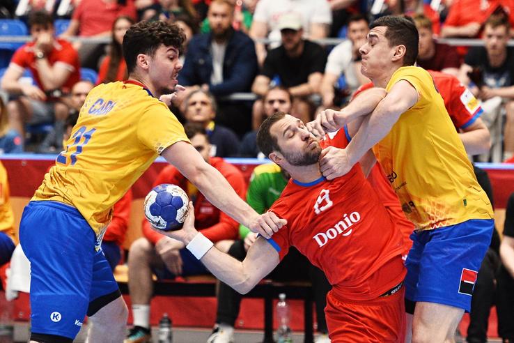 Cehia - România, baraj pentru CM de handbal masculin/ foto: Imago Images