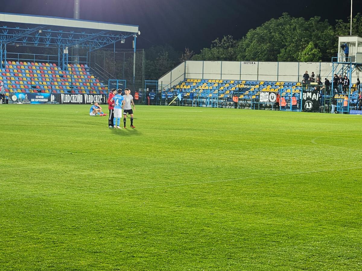 FC Voluntari - U Cluj 0-1 » Ilfovenii au jucat modest și au retrogradat direct