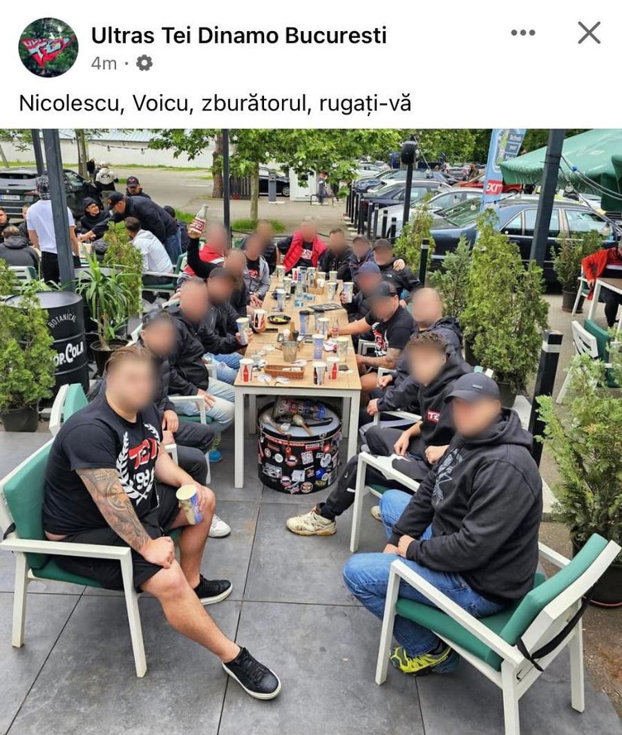 Ultrașii lui Dinamo, mesaj amenințător și rasist în ziua meciului sezonului