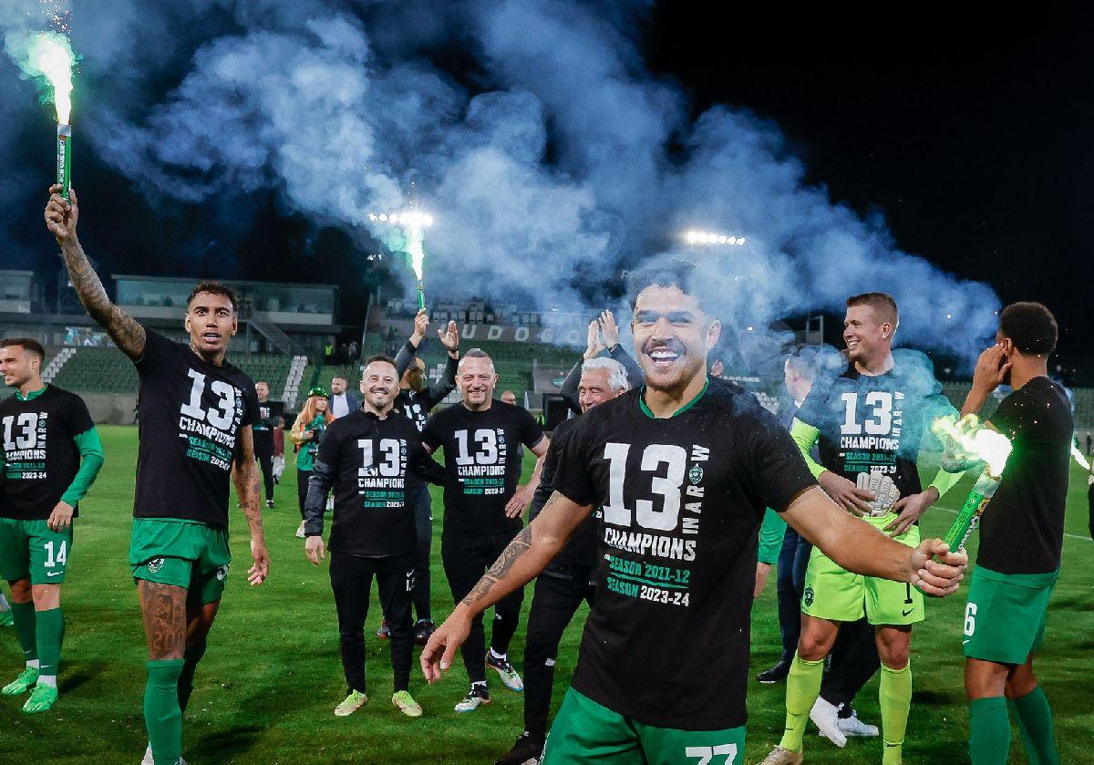 Al 13-lea titlu la rând pentru echipa peste care FCSB poate da în preliminarii » Un român, la „patru ace” în mijlocul petrecerii de pe gazon