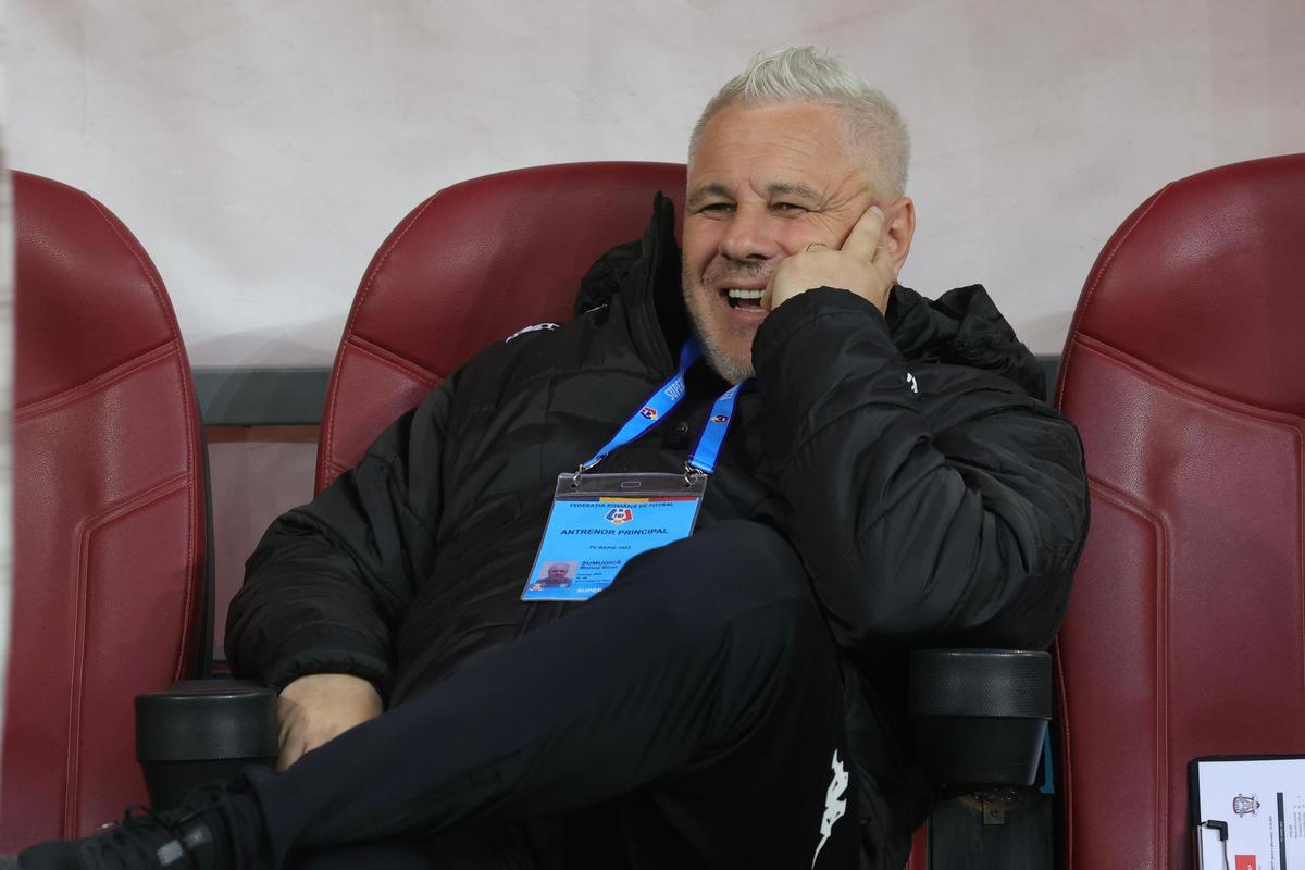 Marius Șumudică la finalul meciului Dinamo - Rapid