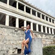 Denisa Fazakas în Atena / Foto: Instagram