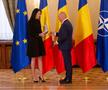 Cristina Neagu a fost decorată de Ilie Bolojan, la Palatul Cotroceni. Foto: Ionuț Iordache (GSP.RO)
