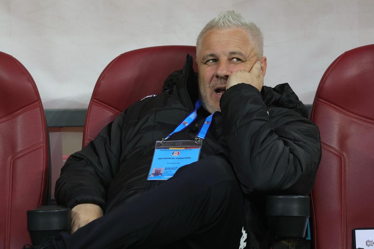 Marius Șumudică la finalul meciului Dinamo - Rapid