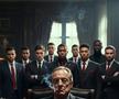 Florentino Perez, înconjurat de jucătorii lui Real Madrid / Sursă: X