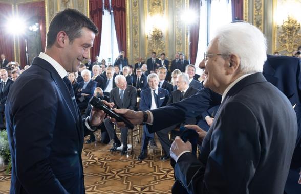 Cum l-a numit astăzi Cristi Chivu pe Sergio Mattarella, în discursul rostit la Palatul prezidențial din Roma