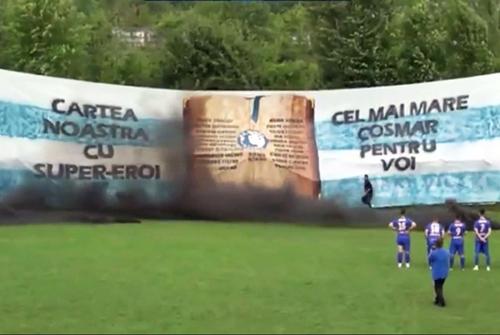 Scenografia suporterilor din Comarnic
