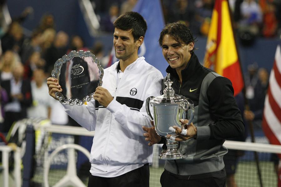 Novak Djokovic și Rafael Nadal la US Open 2010, prima confruntare dintre cei doi într-o finală de Mare Șlem FOTO Imago Images Cel mai echilibrat din toate timpurile » Novak Djokovic: „Mereu m-am comparat cu Federer și Nadal”