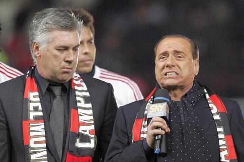 Carlo Ancelotti și Silvio Berlusconi. Foto: Imago Images