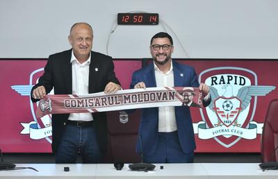 „Comisarul Moldovan” a început să citească de pe foaie la prezentarea-maraton la Rapid + Dan Șucu l-a descris în 6 cuvinte