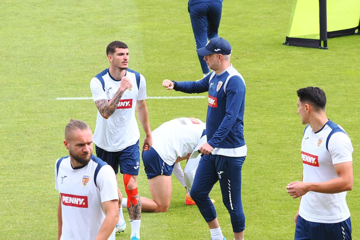Edward Iordănescu la antrenamentul din 12 iunie al echipei naționale de la Würzburg