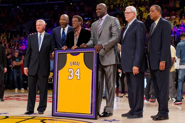 Jerry West în 2013, la retragerea lui Shaquille O'Neal Foto: Imago