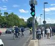 Răzvan Burleanu și colegii din FRF, cu bicicletele prin Wurzburg // foto: GSP