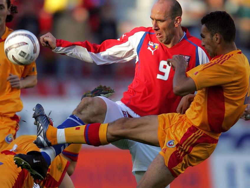 Jan Koller, în Cehia - România din 2004 / foto: Guliver/Getty Images