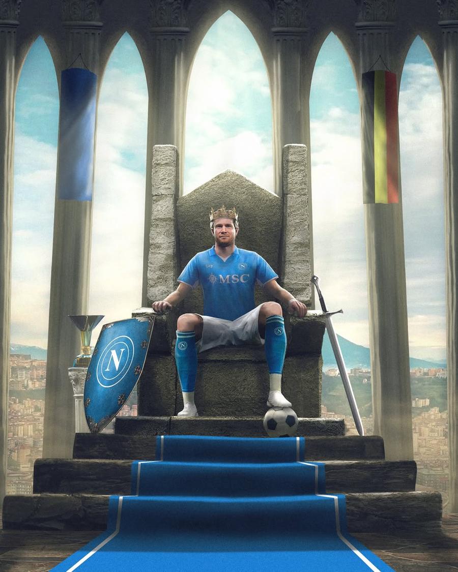 Kevin de Bruyne a fost prezentat oficial la Napoli: „Regele este aici”