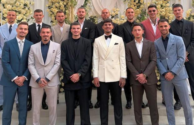 „Naționala” României, la nunta lui Florinel Coman! Imagini tari de la petrecere