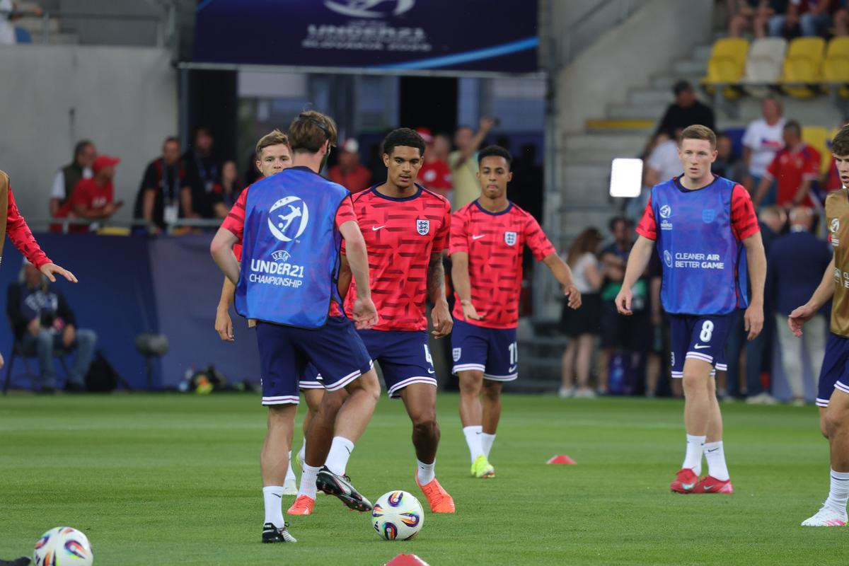 Cehia U21 - Anglia U21, imagini premergătoare partidei