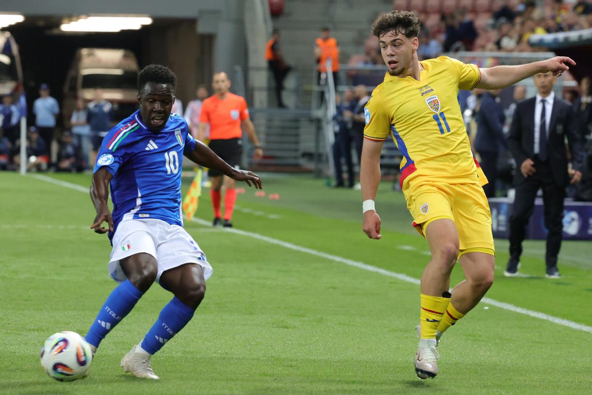 Imagini bune de la Italia U21 - România U21