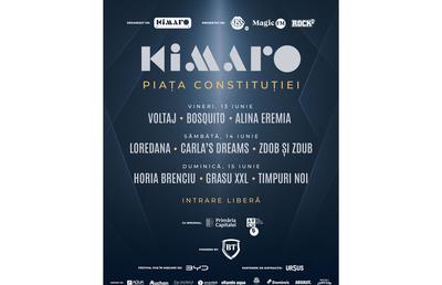 KIMARO FESTIVAL 2025 începe vineri. Ne vedem în Piața Constituției! Trei zile. Trei radiouri. Trei scene. Și voi!