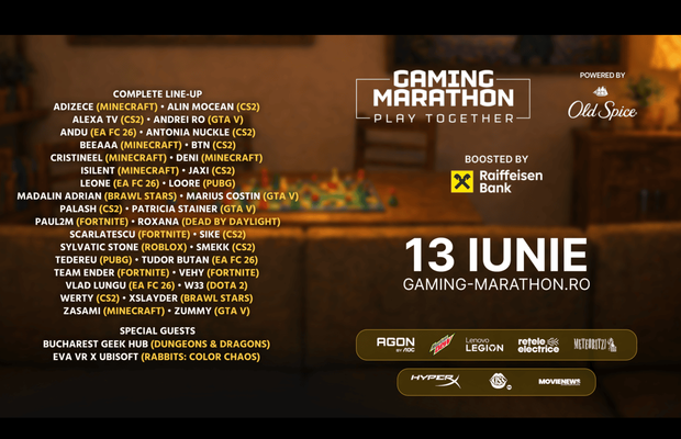 Sâmbătă, Gaming Marathon pune în prim-plan relația dintre părinți și copii prin jocurile video