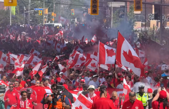 Fanii canadieni si cei bosniaci au dat nas în nas pe străzile din Toronto