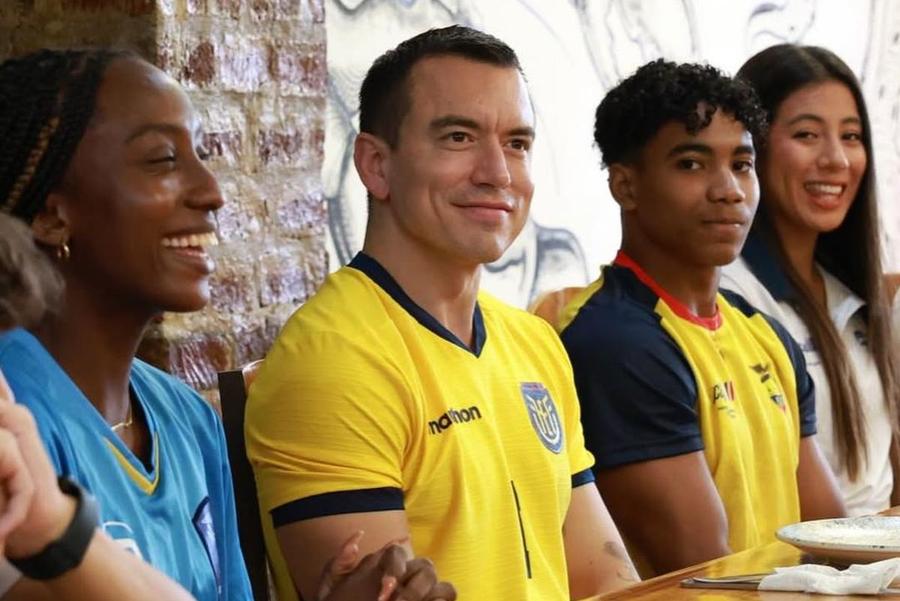 Daniel Noboa, președintele Ecuadorului // foto: instagram @adnecuadorok După victoria istorică de la Mondial, președintele a declarat sărbătoare națională: „Mulțumiri jucătorilor și antrenorilor”