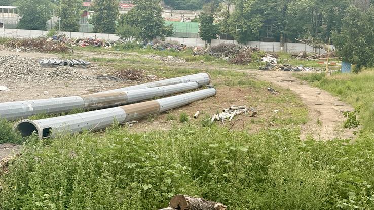 Așa arată situația pe șantierul stadionului Dinamo, lucrările fiind blocate. Foto: Andrei Crăițoiu (GSP.RO)