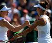 Simona Halep și Mihaela Buzărnescu la sfârșitul partidei din turul al doilea FOTO Hepta