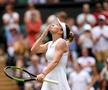 Simona Halep la finalul meciului cu Victoria Azarenka FOTO Guliver/GettyImages