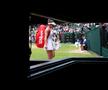 Vedere din boxă cu Simona Halep, după victoria din sferturi de finală FOTO Guliver/GettyImages