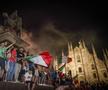 Fani italieni sărbătorind câștigarea EURO 2020