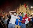 Fani italieni sărbătorind câștigarea EURO 2020