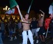 Fani italieni sărbătorind câștigarea EURO 2020