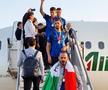 A ajuns acasă! Italienii au revenit în țară cu trofeul EURO 2020 și au fost așteptați de fani la aeroport
