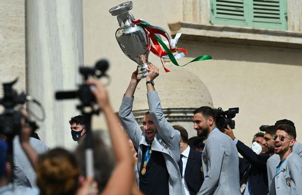 Primire specială pentru Italia, după câștigarea Euro 2020 » Cui i-a dedicat Chiellini victoria
