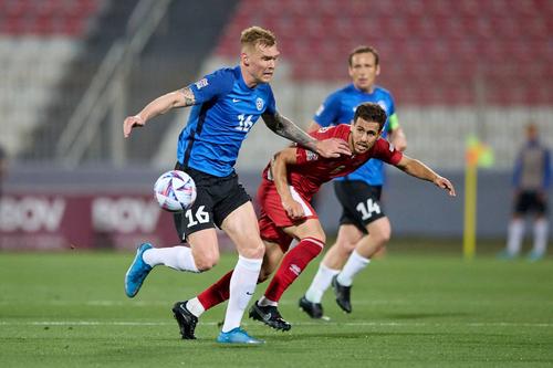 Joonas Tamm (stânga) are 50 de meciuri și 4 goluri pentru naționala Estoniei/ foto: Imago