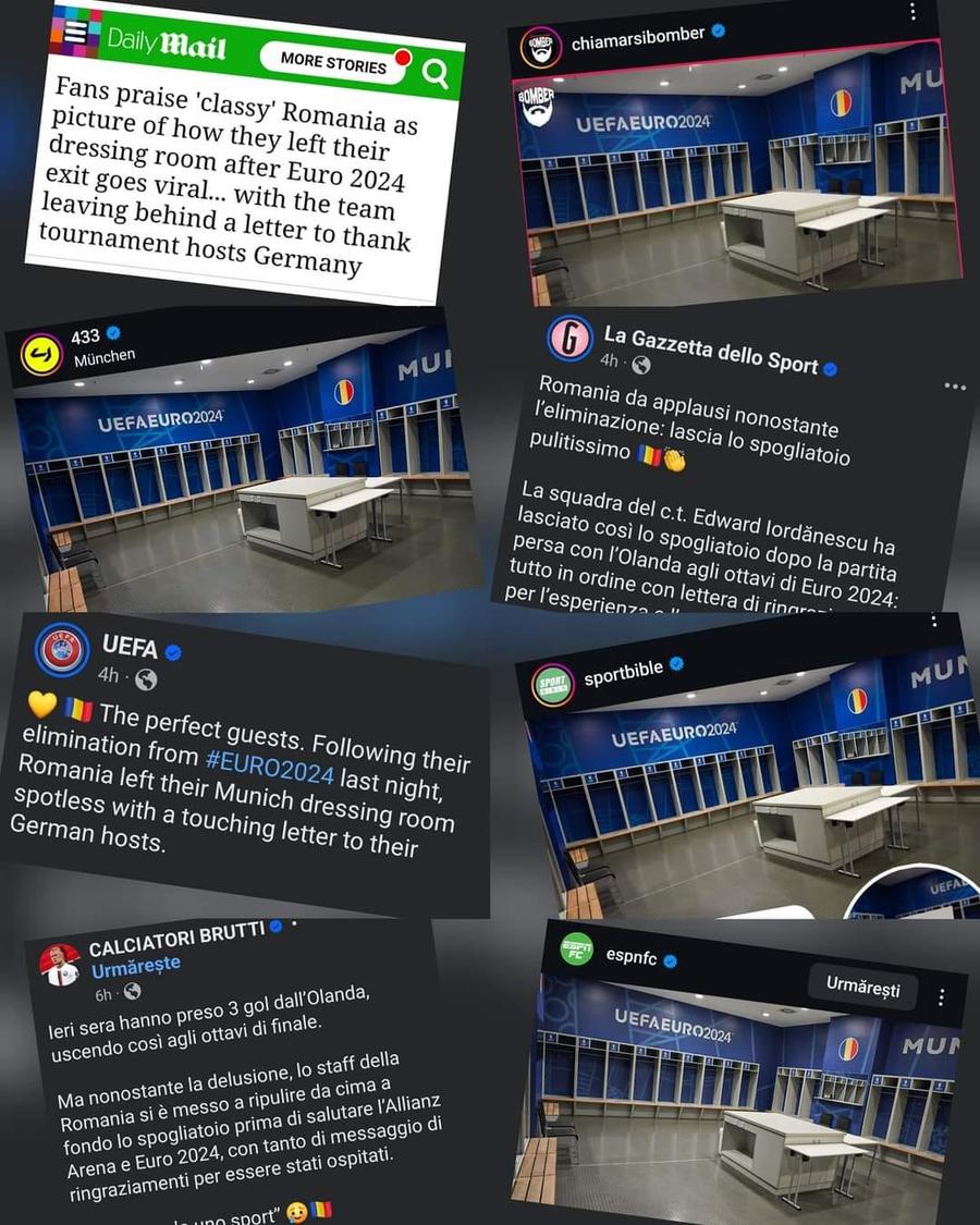 Mesajul din vestiarul tricolorilor după plecarea acestora de la stadionul din München Cum s-a născut ideea mesajului lăsat în vestiarul României care a surprins toată Europa? „Acesta este de fapt marele câștig după acest Euro”