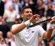 Novak Djokovic (37 de ani, 2 ATP) l-a învins pe Lorenzo Musetti (22 de ani, 25 ATP), scor 6-4, 7-6(2), 6-4, și s-a calificat în finala turneului de la Wimbledon.