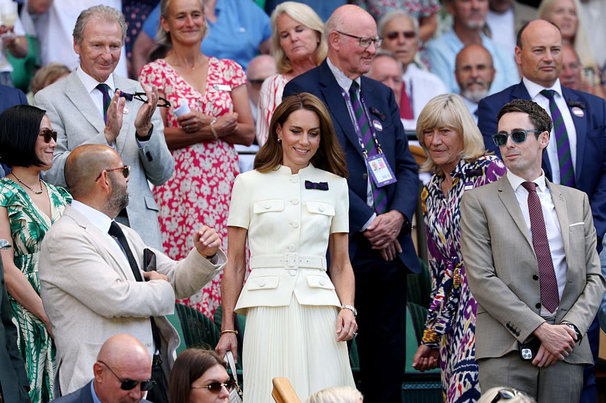 Imagini COLOSALE din loja regală de la Wimbledon » Simona Halep, lângă Prințesa Kate Middleton în timpul finalei feminine