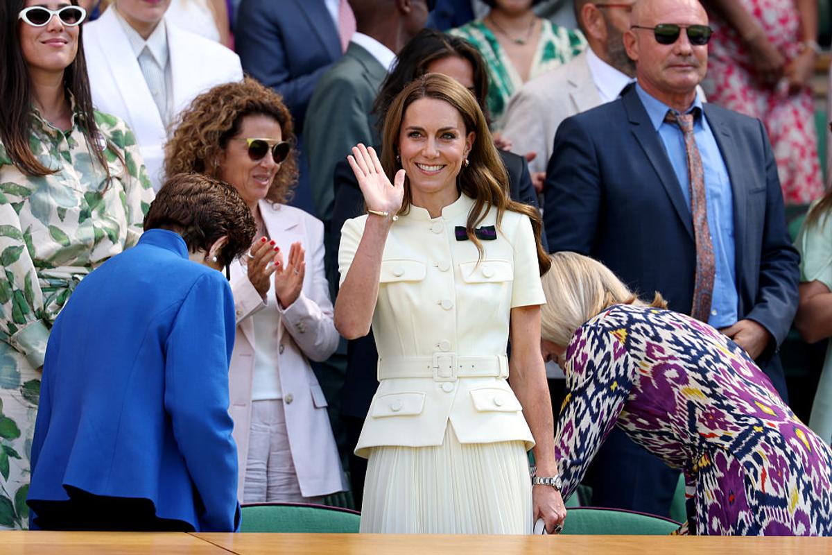 Imagini COLOSALE din loja regală de la Wimbledon » Simona Halep, lângă Prințesa Kate Middleton în timpul finalei feminine