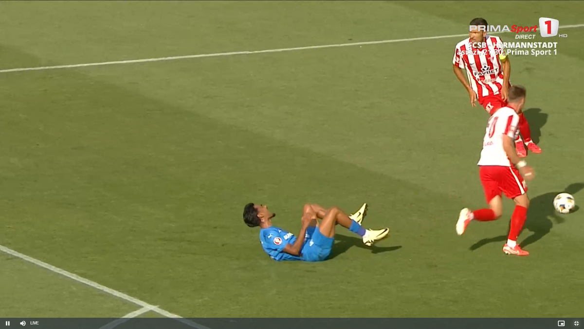 Penalty-ul obținut de Craiova în meciul cu UTA