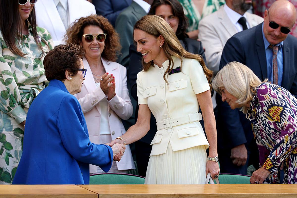 Imagini COLOSALE din loja regală de la Wimbledon » Simona Halep, lângă Prințesa Kate Middleton în timpul finalei feminine