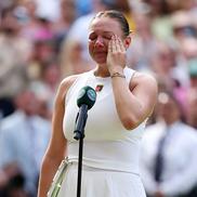 Amanda Anisimova, în lacrimi la finala Wimbledon // FOTO: Guliver/GettyImages