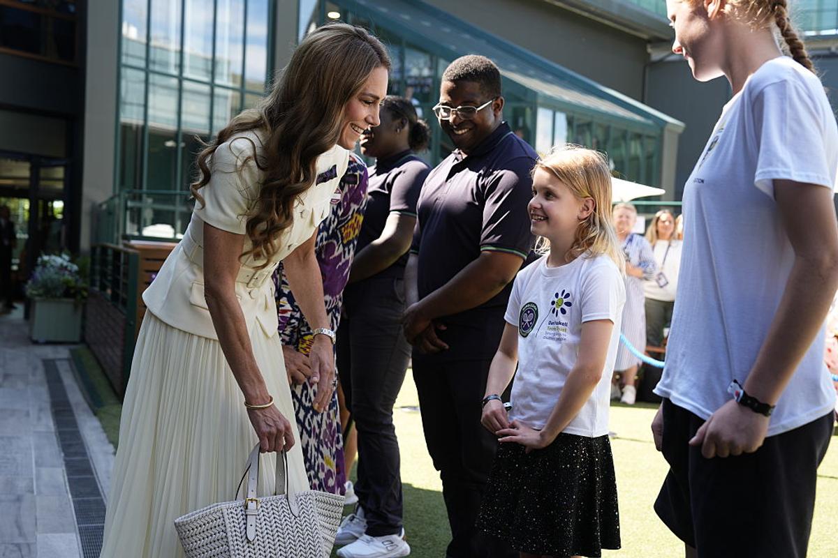 Kate Middleton, prințesa de Wales, și Simona Halep la finala Wimbledon 2025
