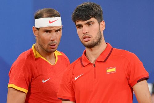 Rafael Nadal și Carlos Alcaraz la Jocurile Olimpice de la Paris în 2024 FOTO Imago Images