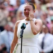 Amanda Anisimova, în lacrimi la finala Wimbledon // FOTO: Guliver/GettyImages