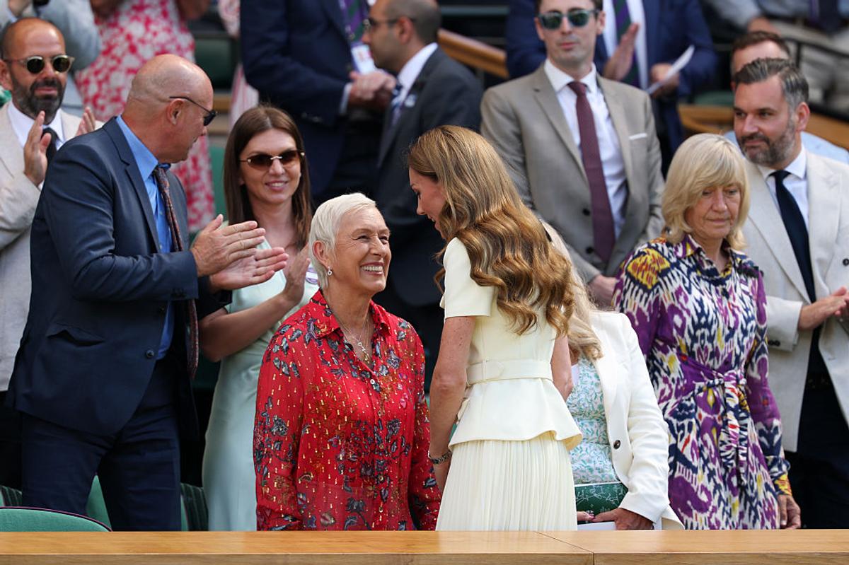 Imagini COLOSALE din loja regală de la Wimbledon » Simona Halep, lângă Prințesa Kate Middleton în timpul finalei feminine