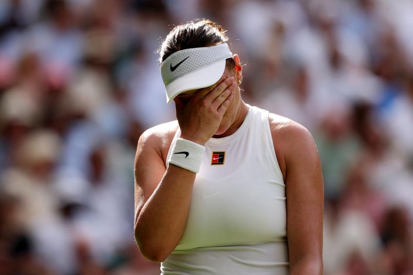 Amanda Anisimova, în lacrimi după înfrângerea din finala Wimbledon/Foto: Getty Images