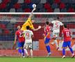 Ștefan Târnovanu, Vlad Chiricheș, Mihai Popescu și David Miculescu în FCSB – Hermannstadt // FOTO: Cristi Preda (GSP)